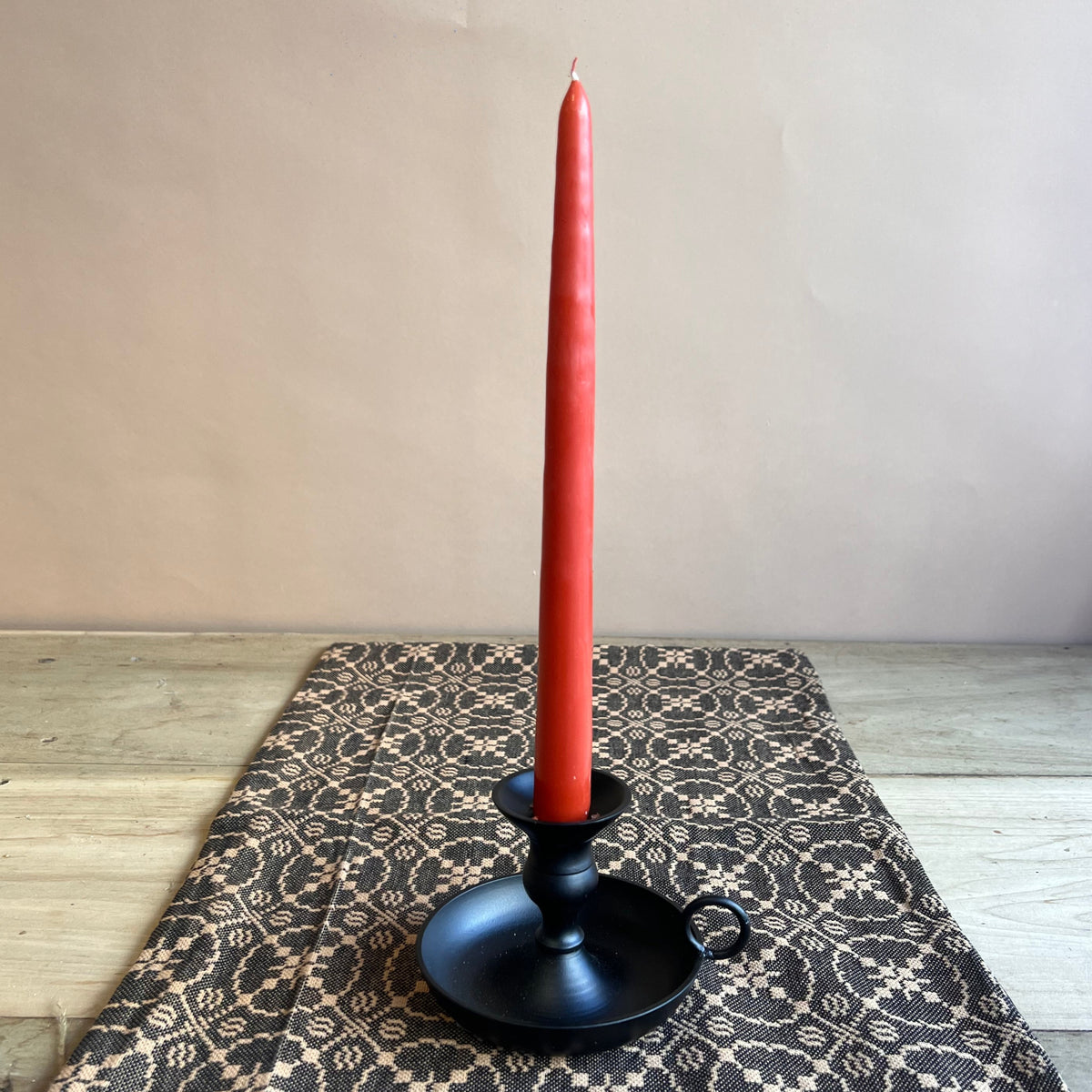 Black Short Metal Candle Holder