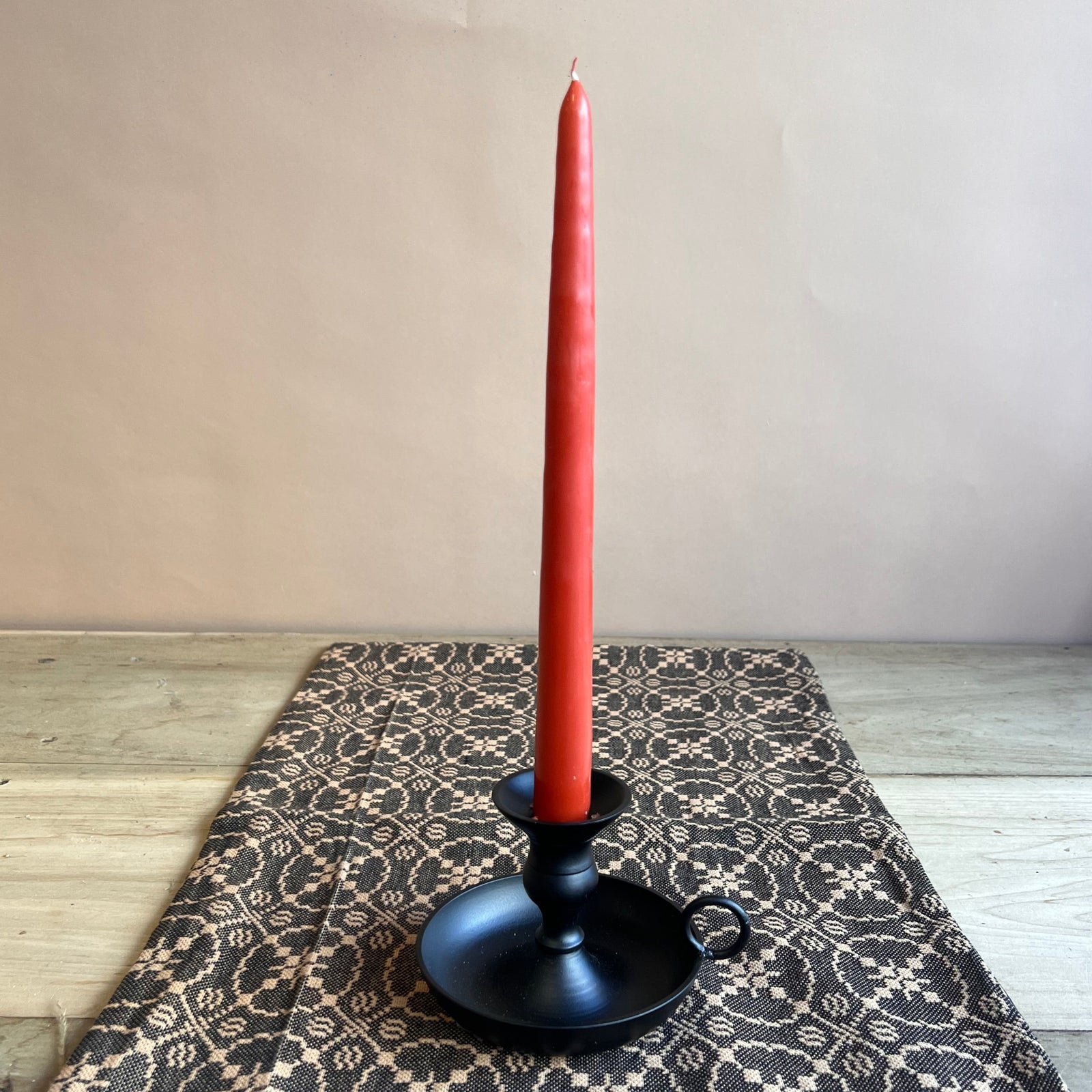 Black Short Metal Candle Holder