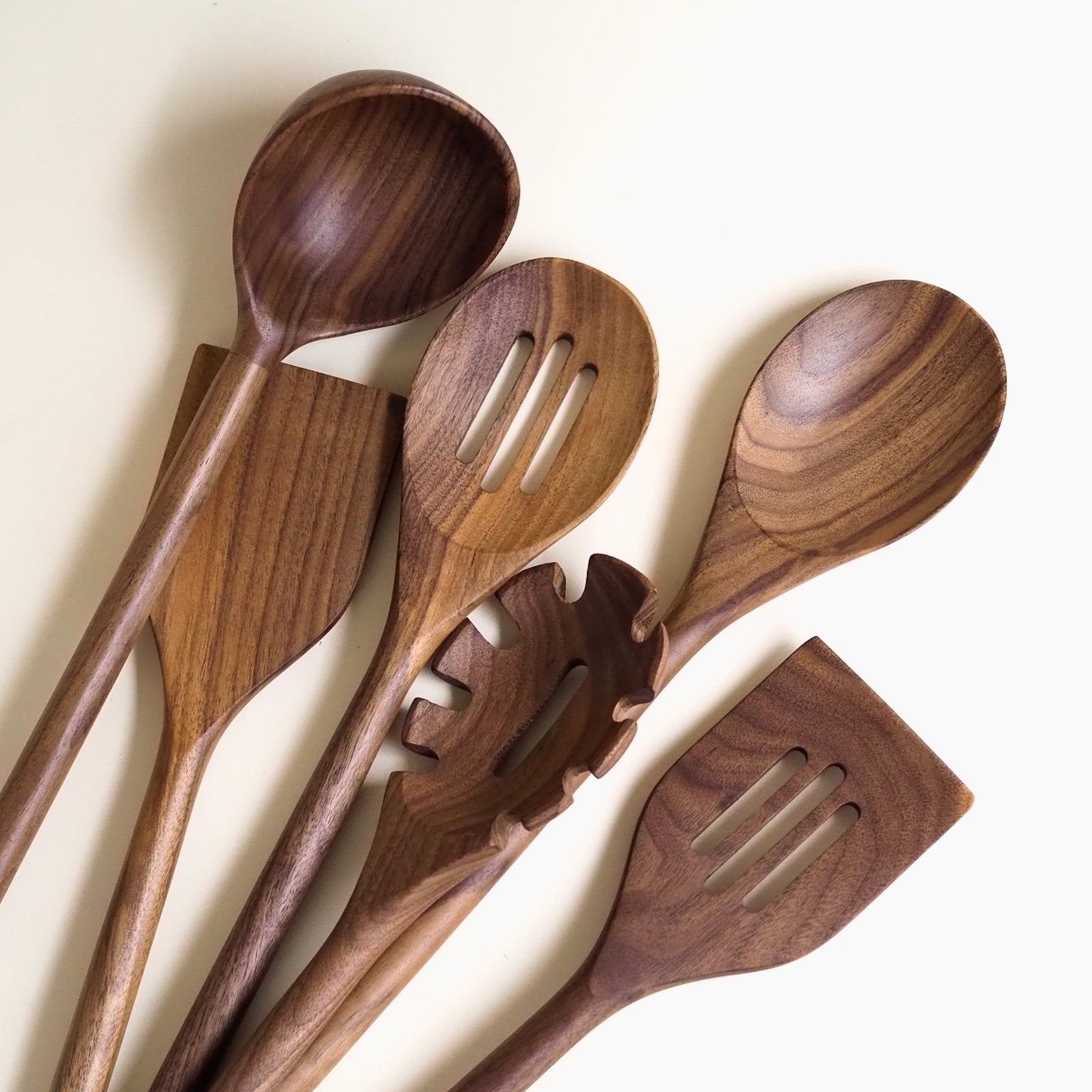Walnut Kitchen Utensil Set