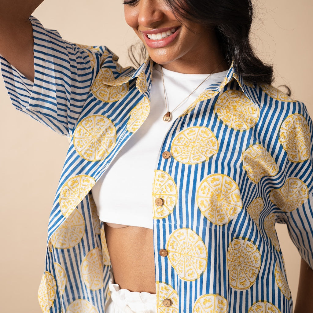 Pardesi Pomegranate Shirt