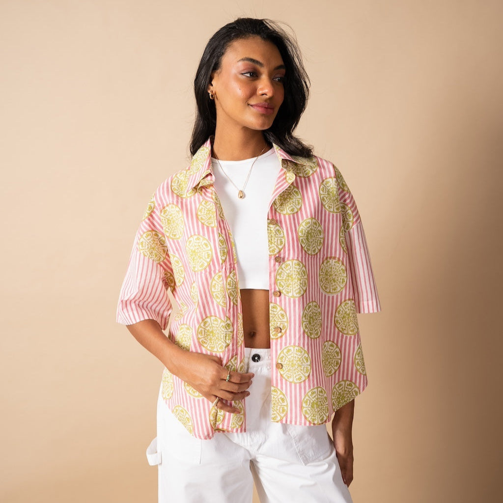 Pardesi Pomegranate Shirt