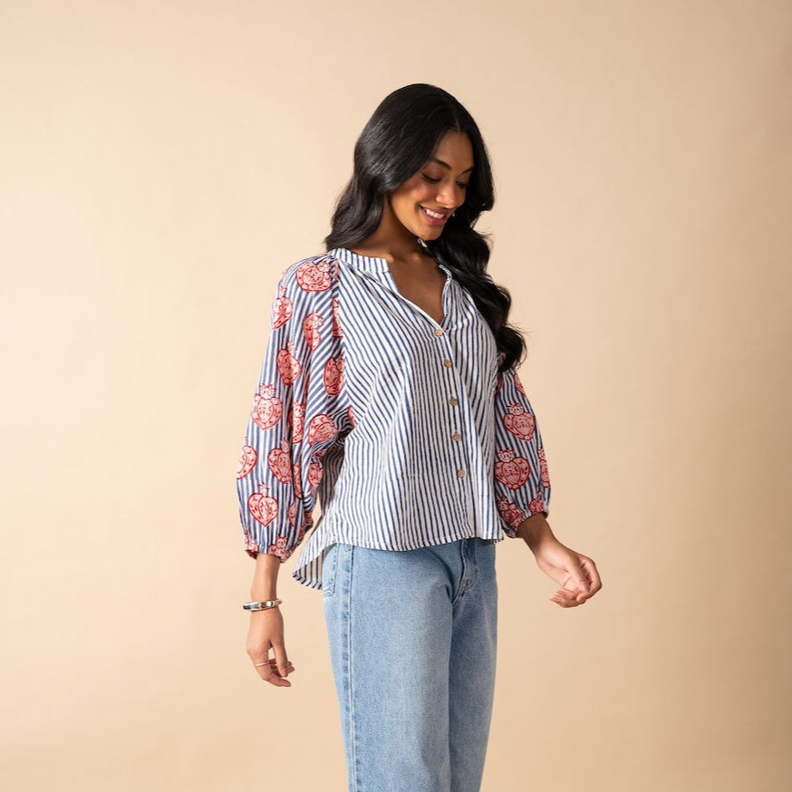 Pardesi Pomegranate Shirt