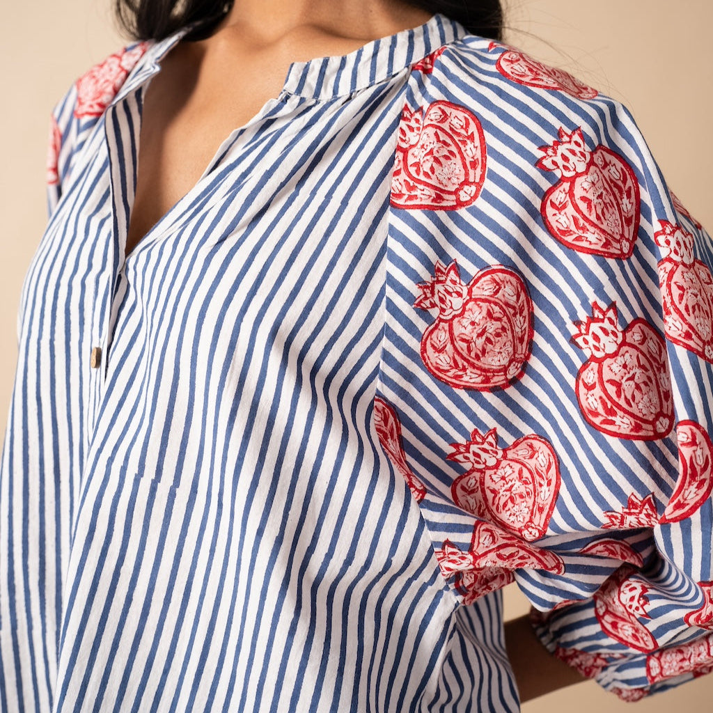Pardesi Pomegranate Shirt