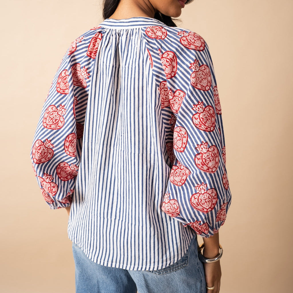 Pardesi Pomegranate Shirt