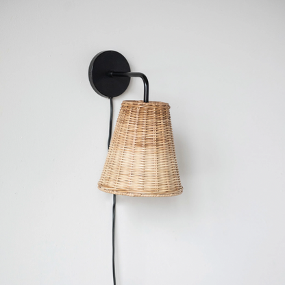 Wicker Weaving Sconce