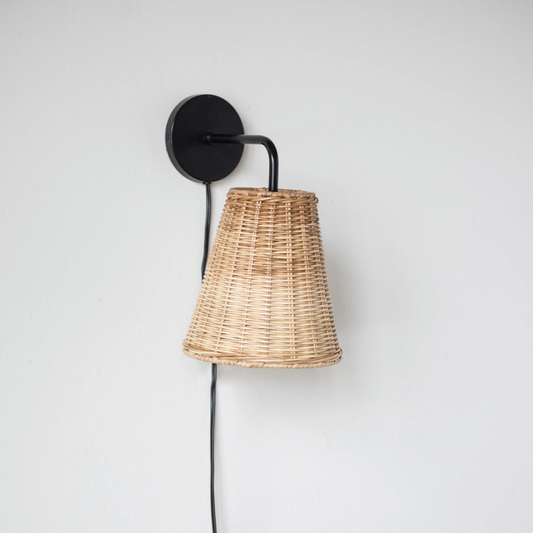 Wicker Weaving Sconce