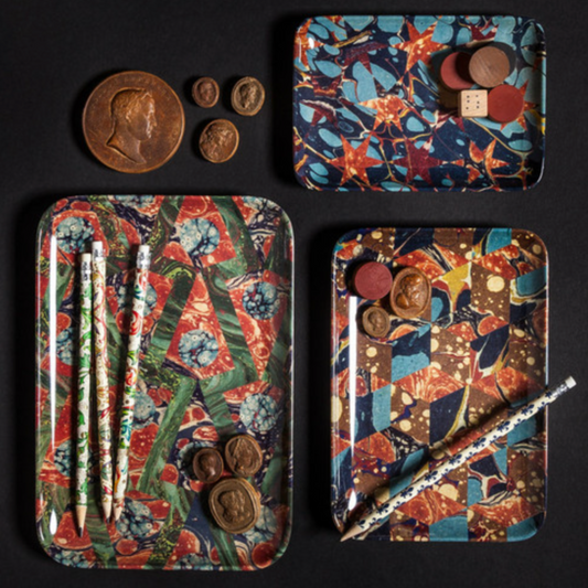 Abstract Melamine Trays