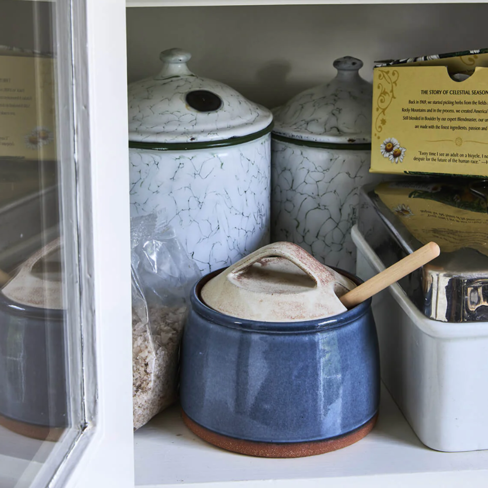 NY Stoneware Honey Pot