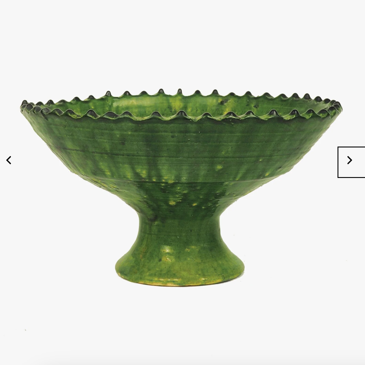 Tamegroute Green Pedestal Bowl