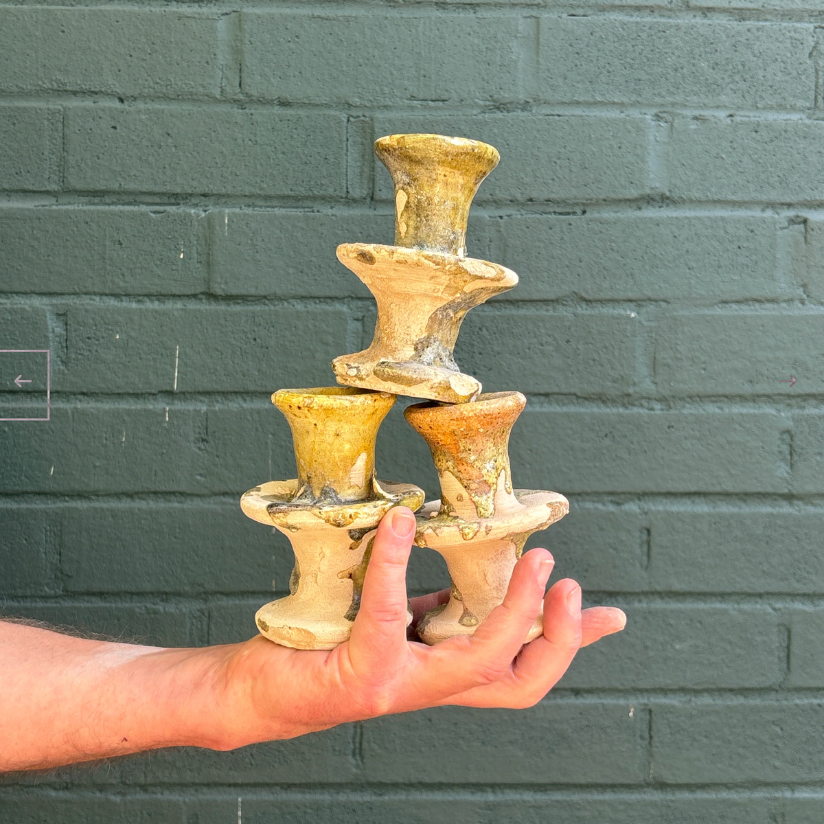 Tamegroute Splatter Candlestick Holders
