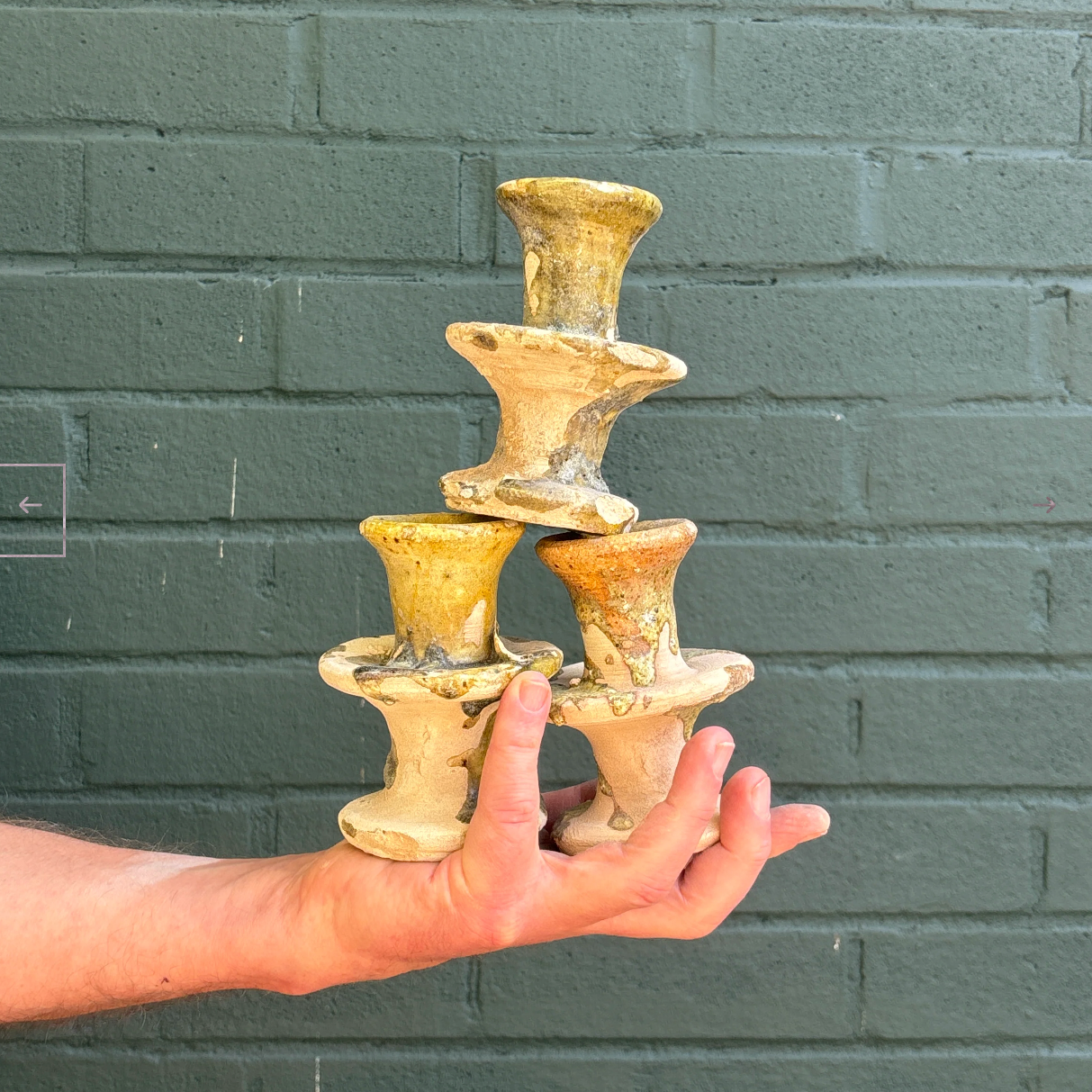 Tamegroute Splatter Candlestick Holders