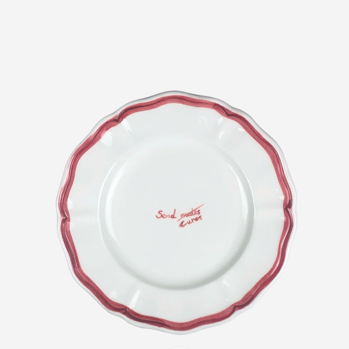 "Send N*des" Fil Rouge Plate