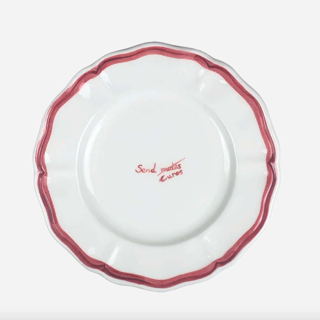 "Send N*des" Fil Rouge Plate