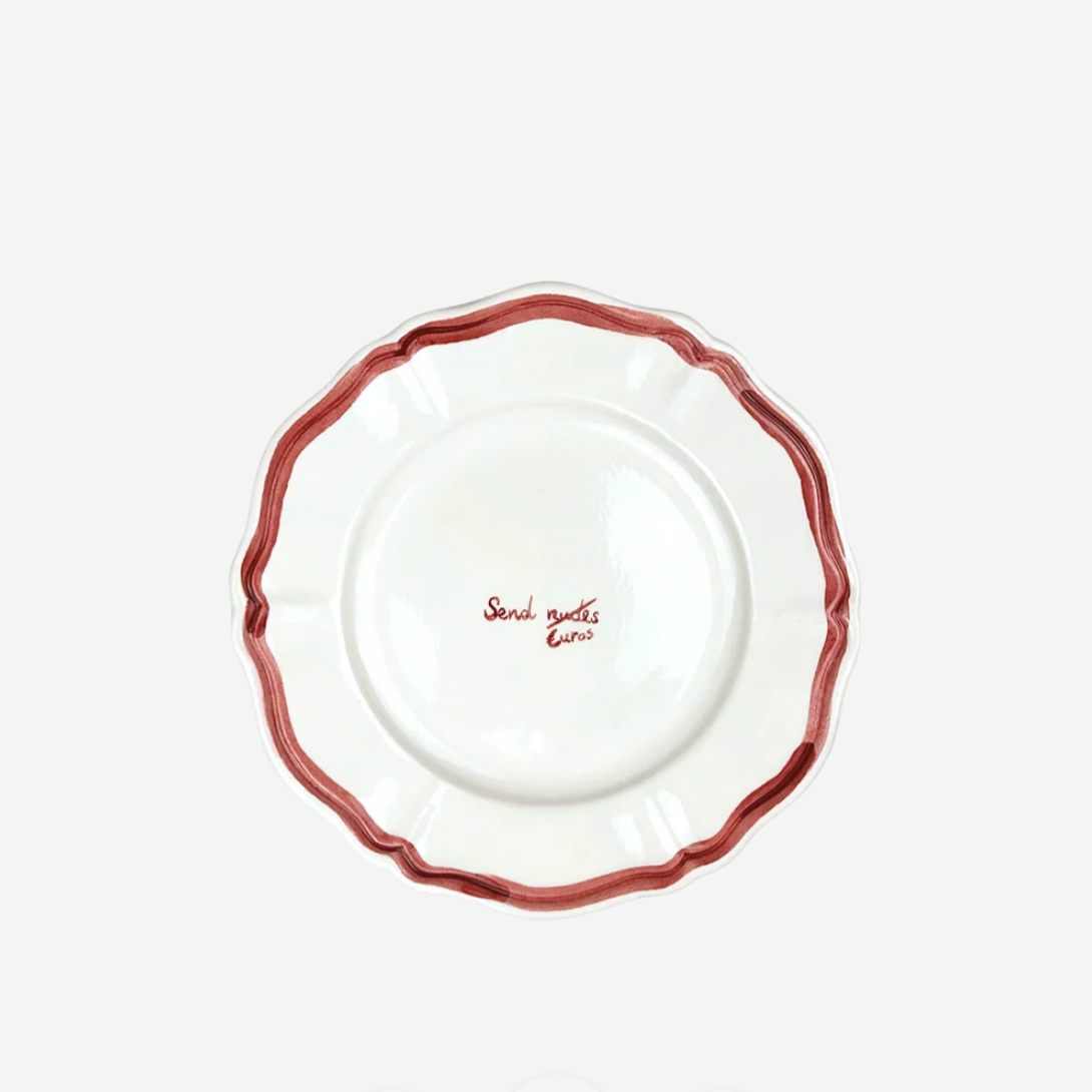 "Send N*des" Fil Rouge Plate