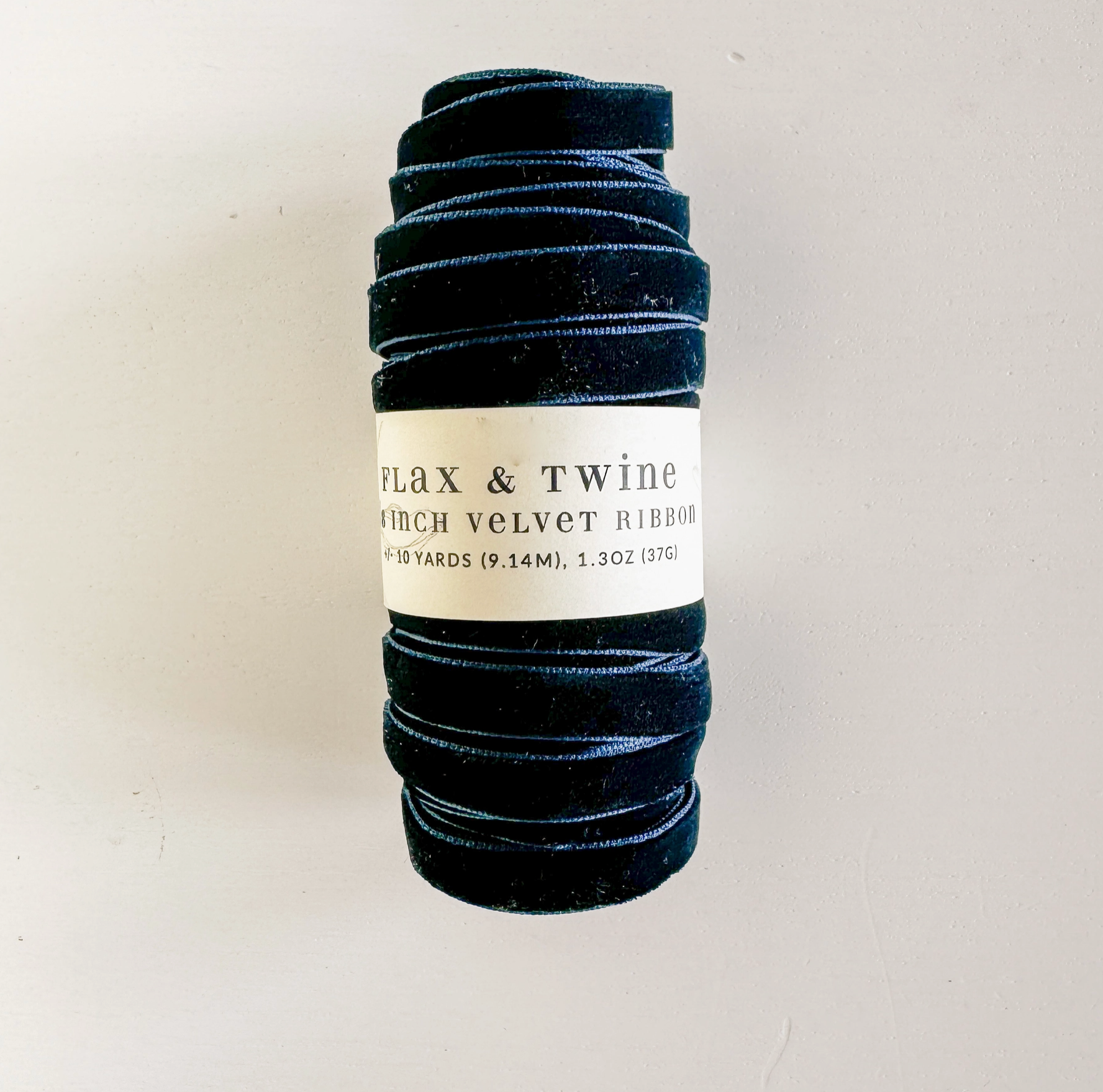 Flax & Twine 3/8" Velvet Ribbon