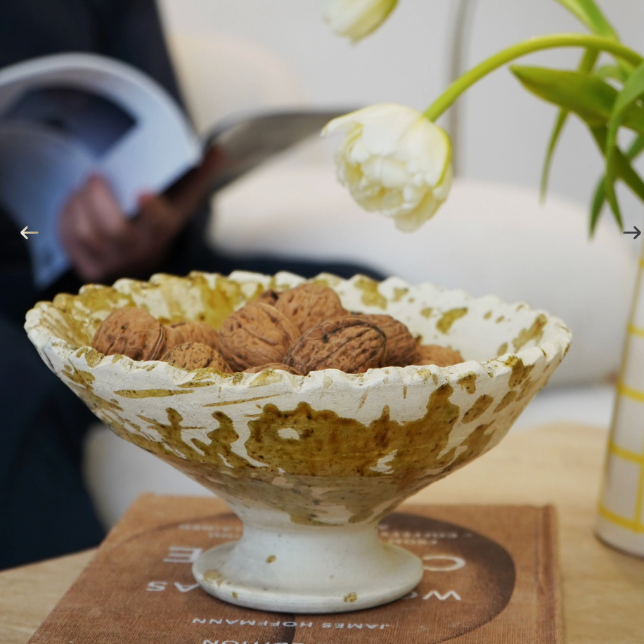 Tamegroute Splatter Pedestal Bowl