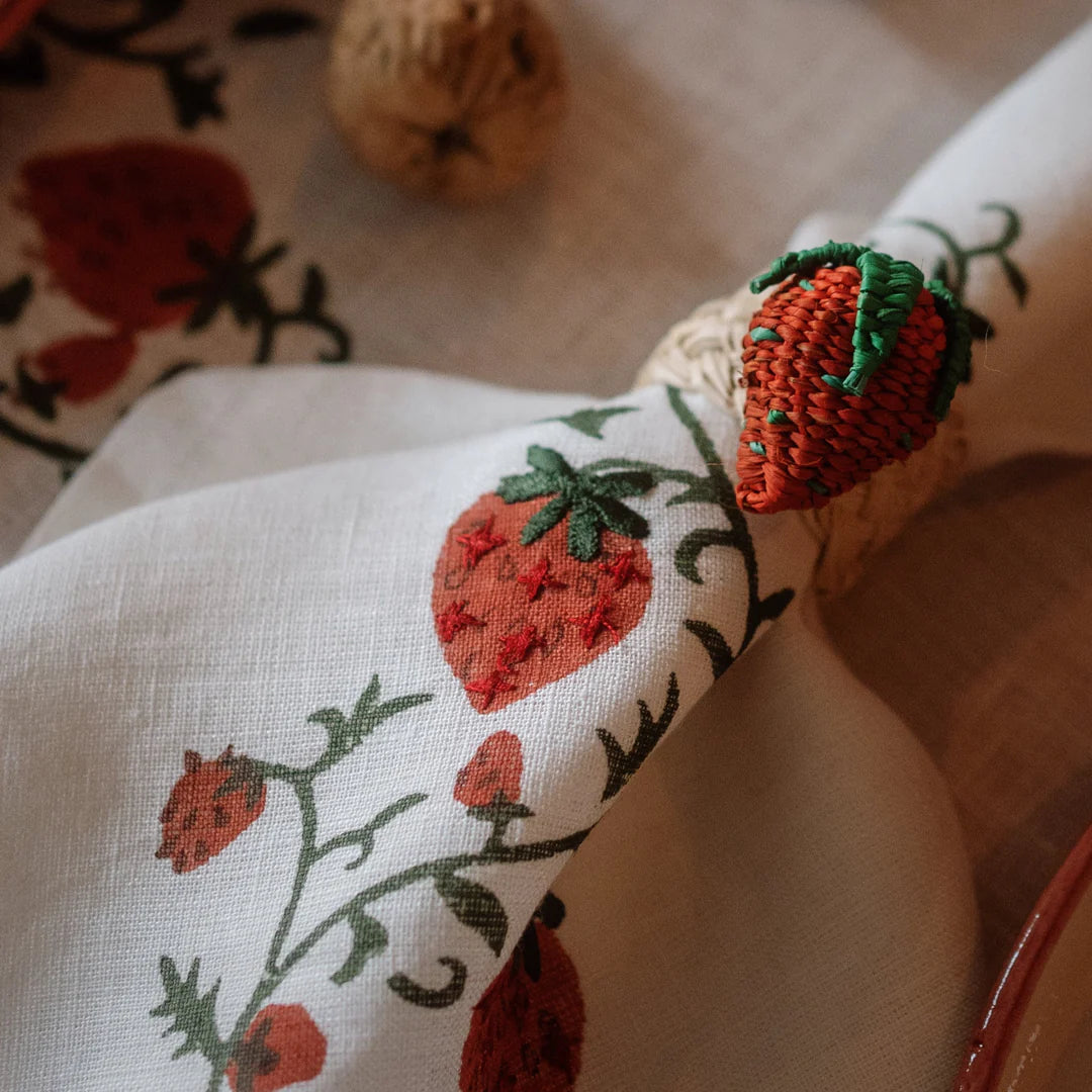 Fraises Napkins (Set of 4)