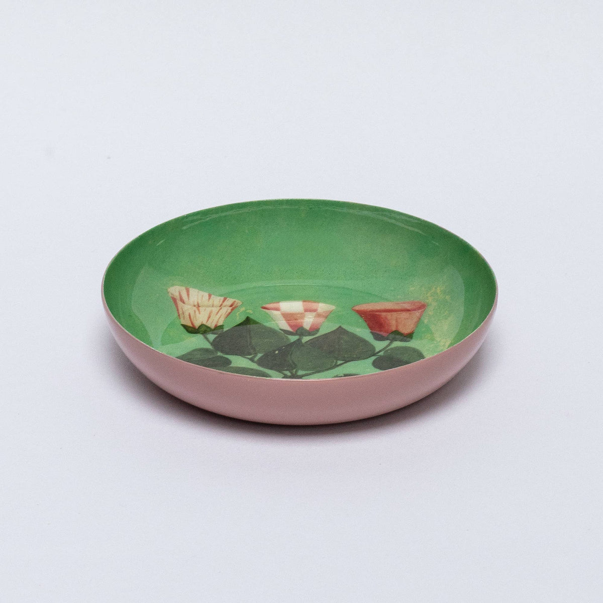 Festival Flowers Round Enamel Tray