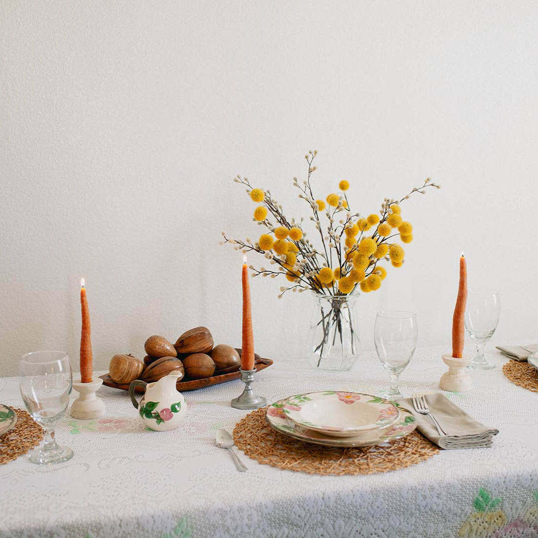 Carrot Taper Candles