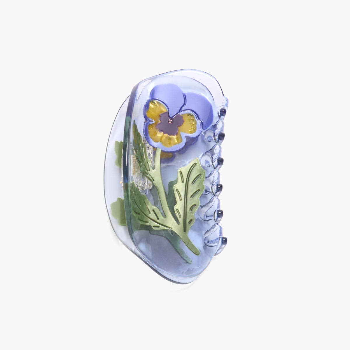 Violet Pansy Hair Claw