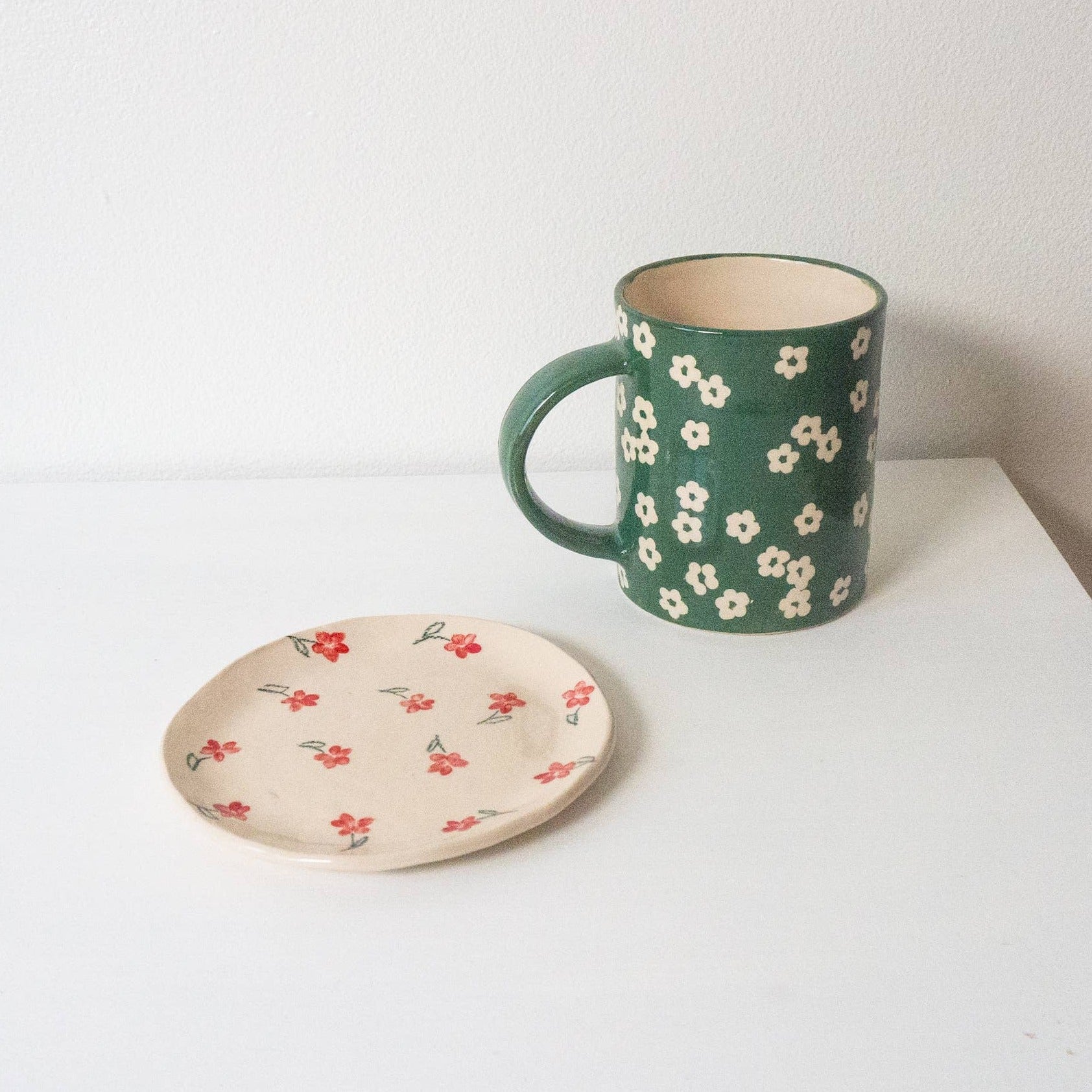 Scattered Petunia Mug by Erika Christine