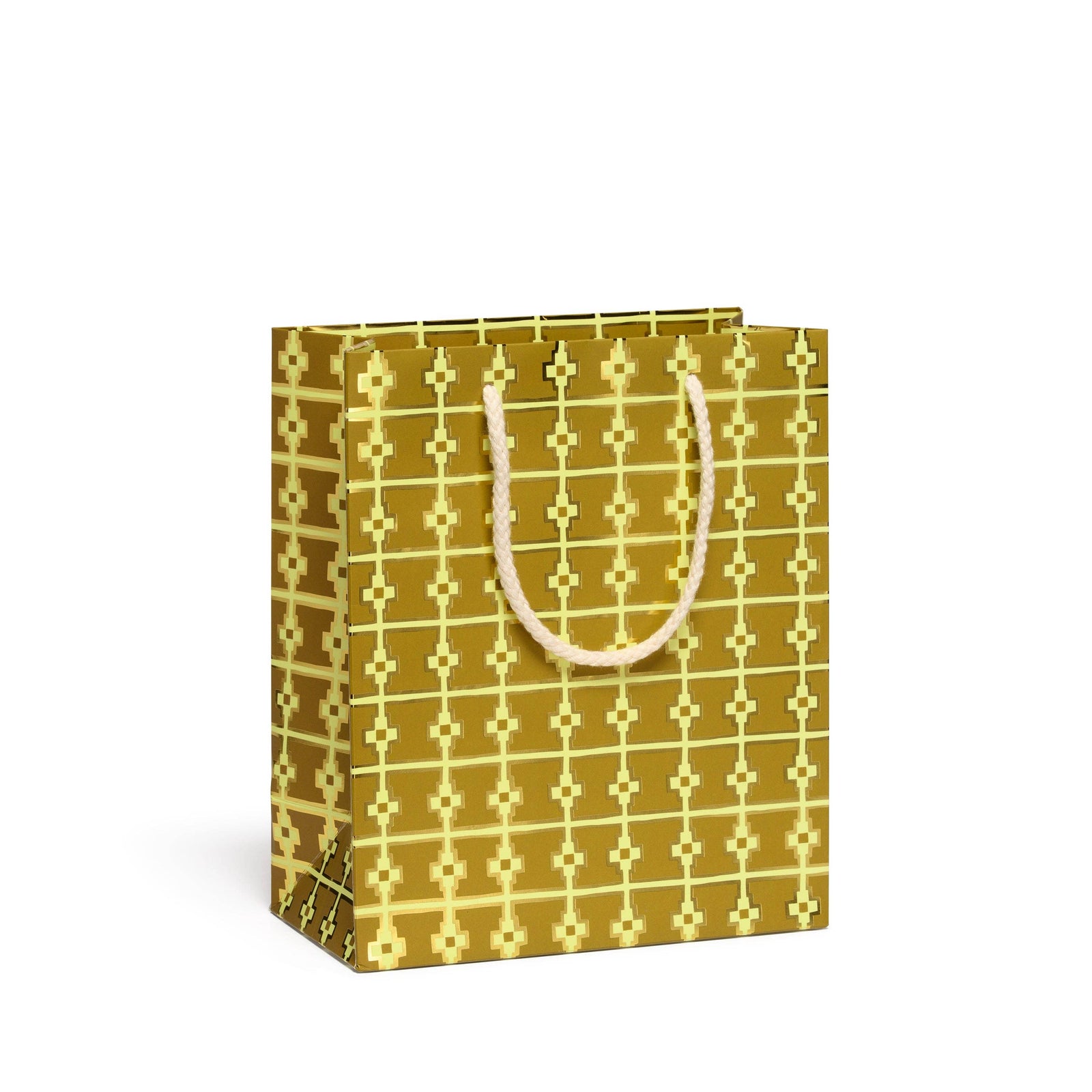 Geometric Gold Gift Bag