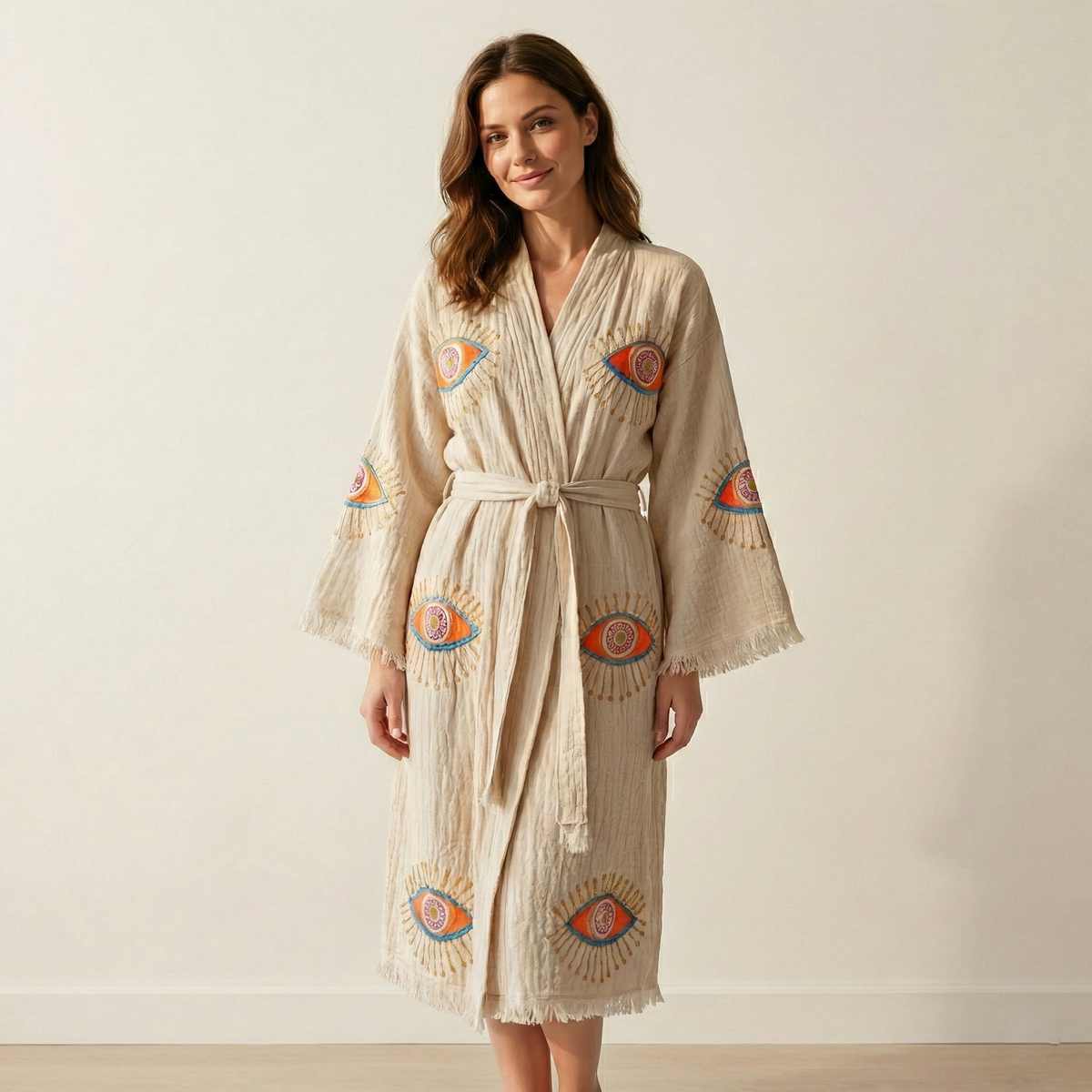 Block Printed Summer Robe