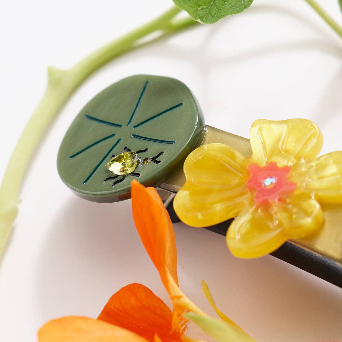 Nasturtium French Barrette
