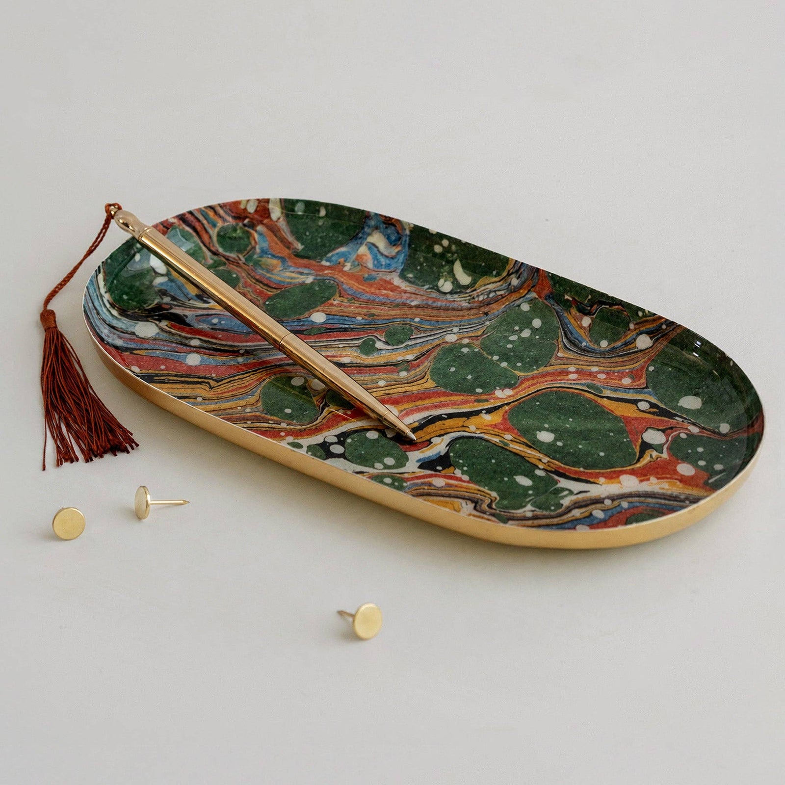 Oval Marble Tray