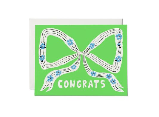"Congrats" Perfect Bow Card