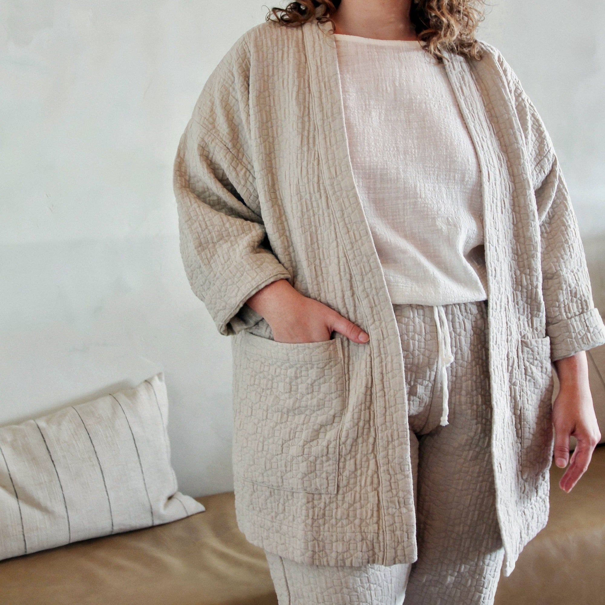 Jules Cardigan in Mushroom