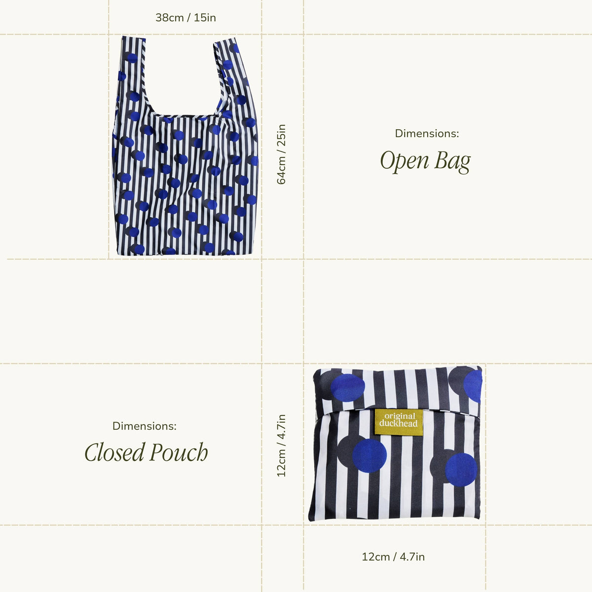 Polkastripe Tote Bag