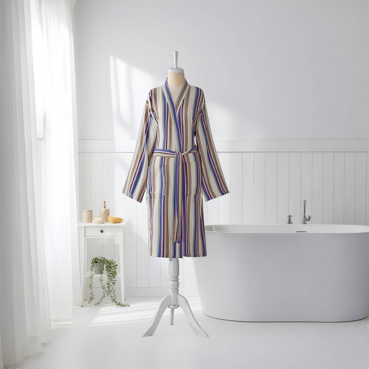 Summer Striped Robe