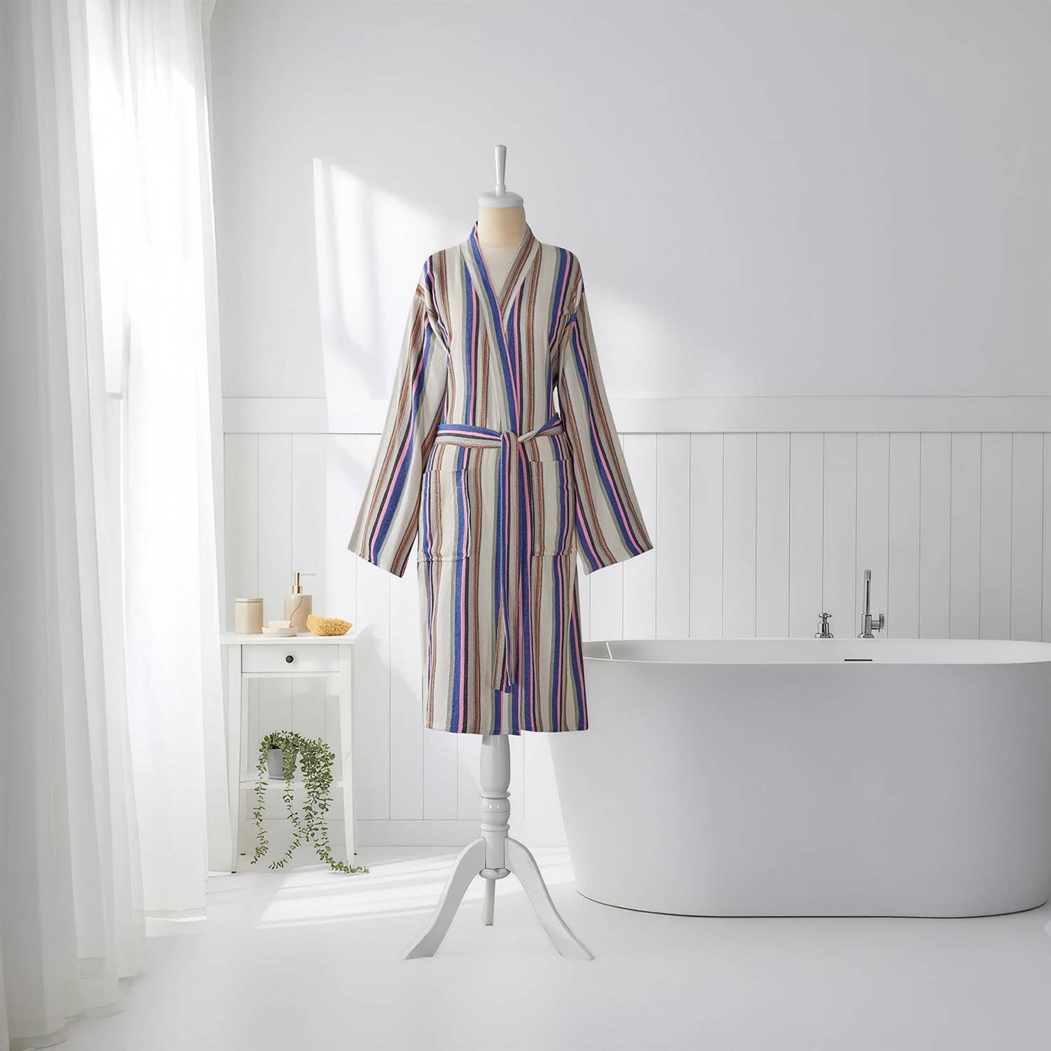 Summer Striped Robe