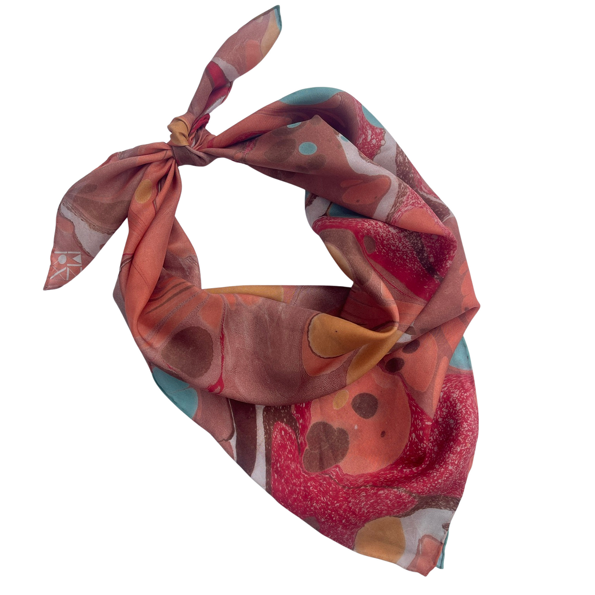 Silk Marbled Bandanas