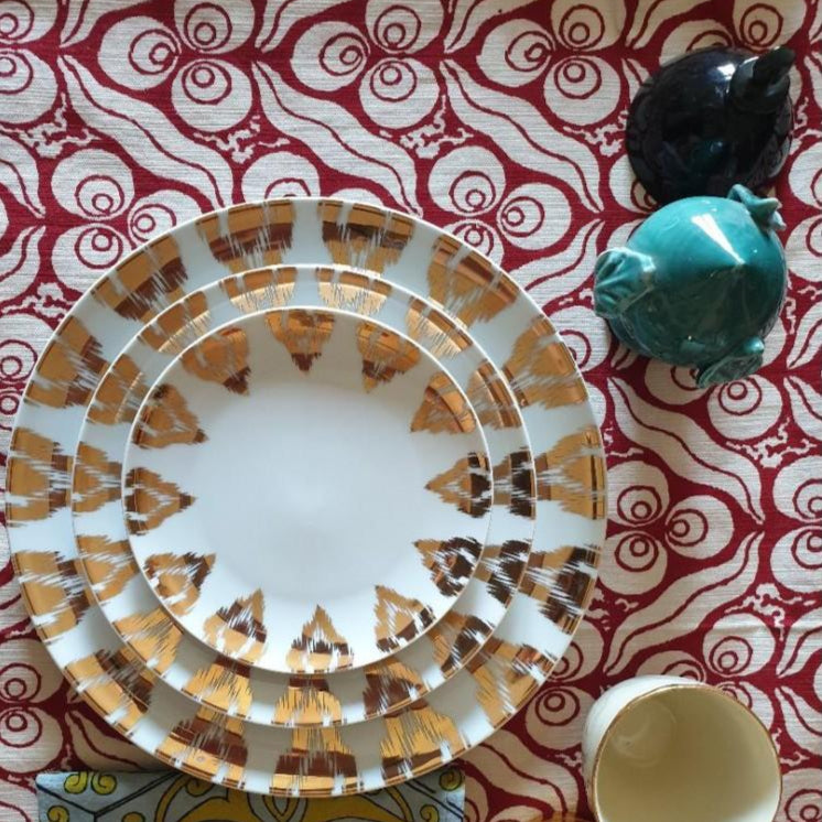 Gold Ceramic Plate