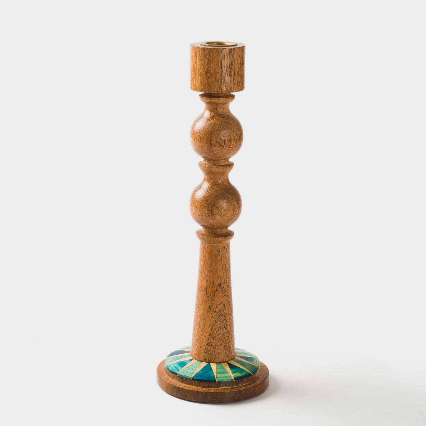 Marquetry Candle Holders