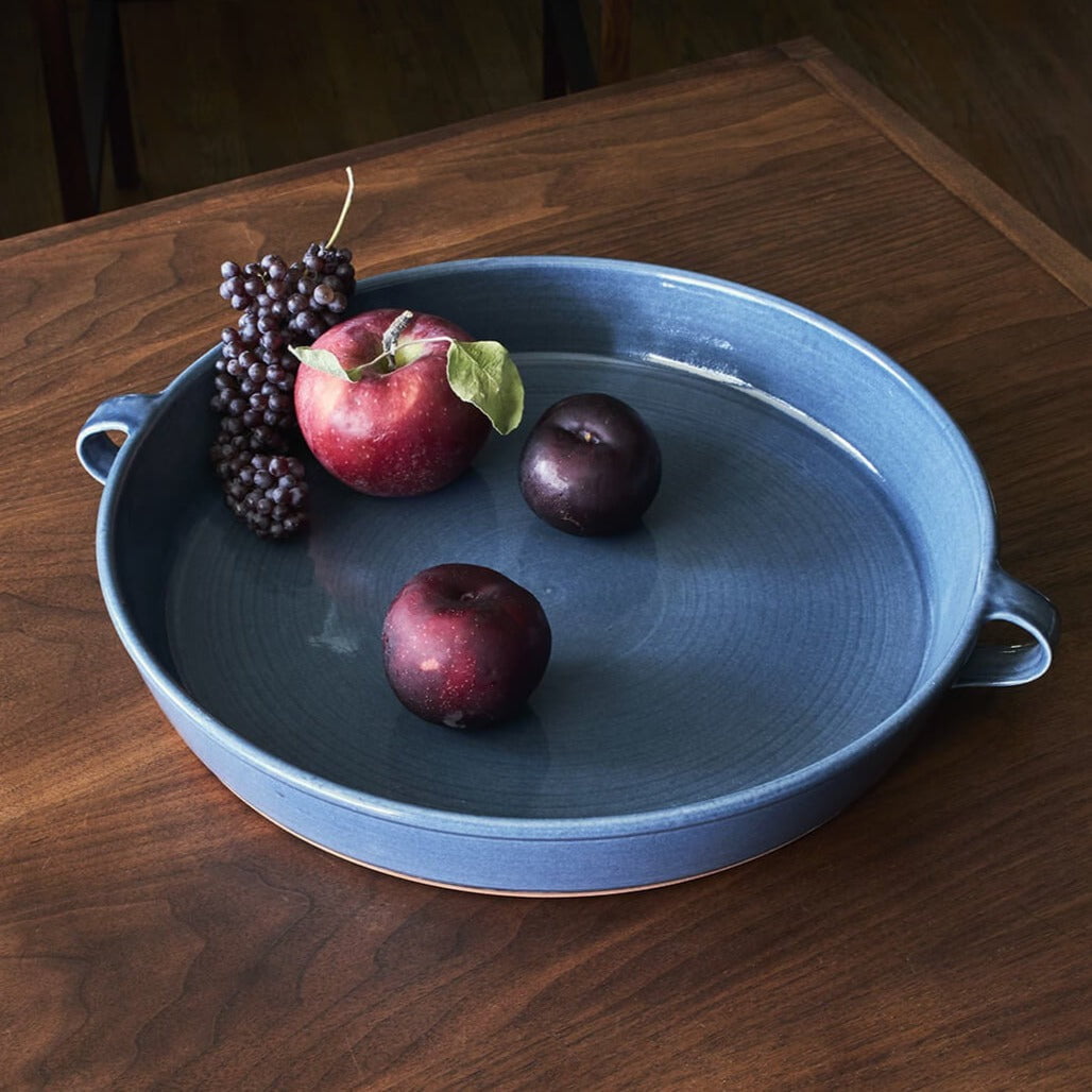 New York Stoneware Handled Tray - Pottery - New York Stoneware - Hops Petunia Floral