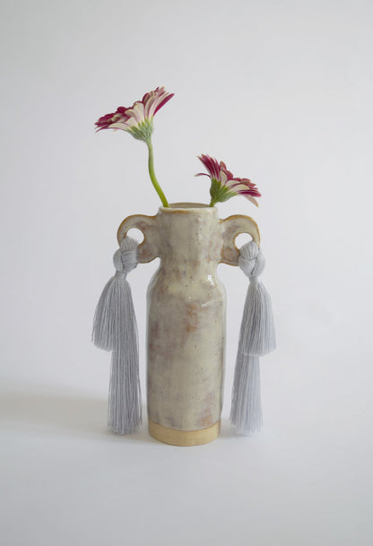 Blue Tassel Vase by Karen Gayle Tinney