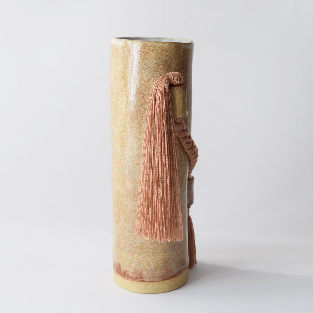 Amber Braided Vase by Karen Gayle Tinney