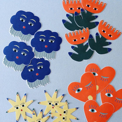 Wide Eyes Stickers Pack