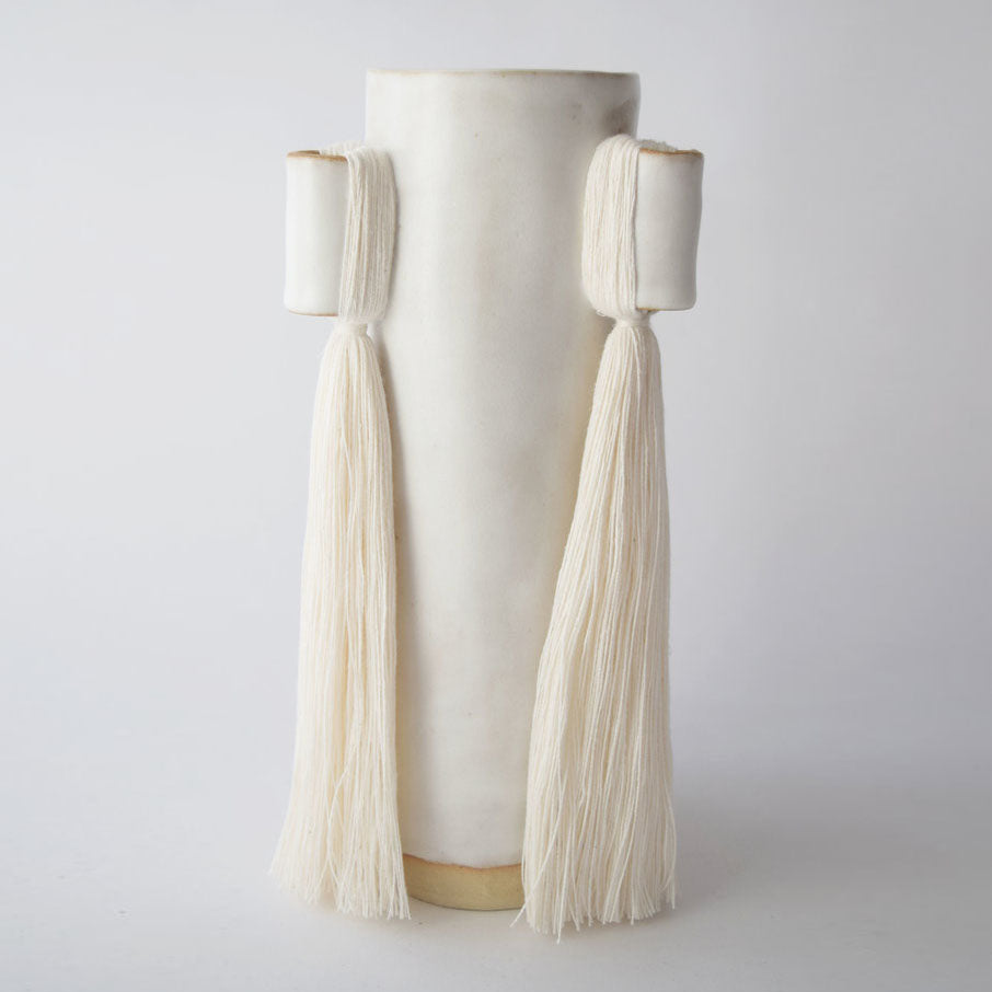 Tall Fringe Vase by Karen Gayle Tinney