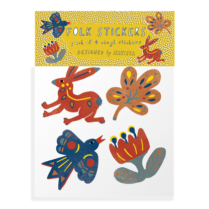 Folk Vinyl Stickers Pack
