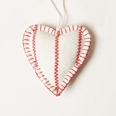 Heart Ornament in Maine Weave