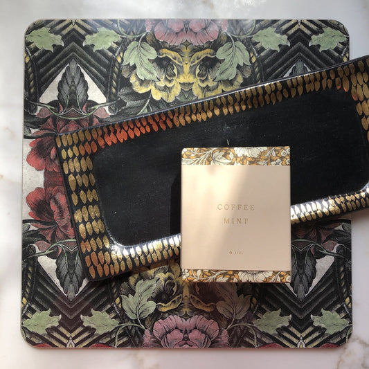 Object Enthusiast - Black & Gold Vanity Tray