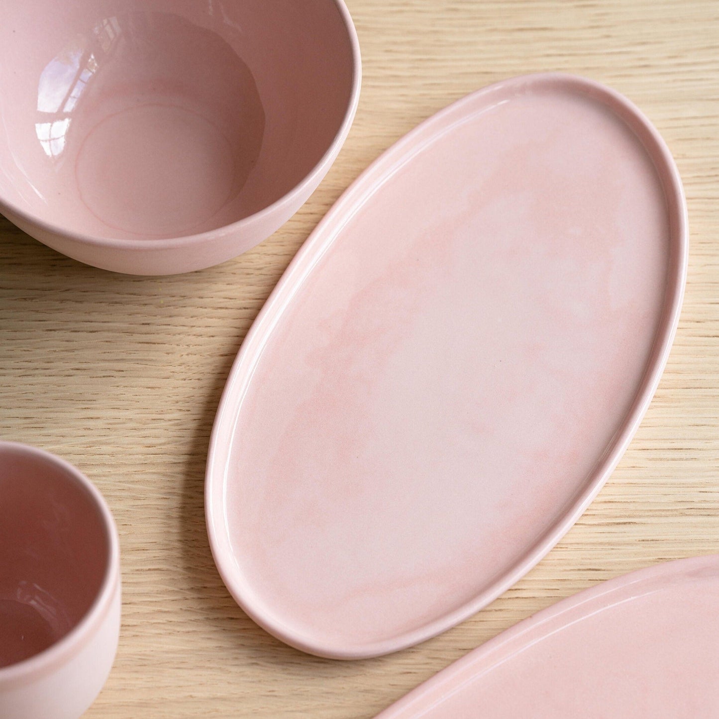 Creating Comfort Lab Ceramic Oval Serving Platter - Kitchen & Dining - Creating Comfort Lab - Hops Petunia Floral