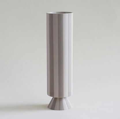 Striped Footed Vase